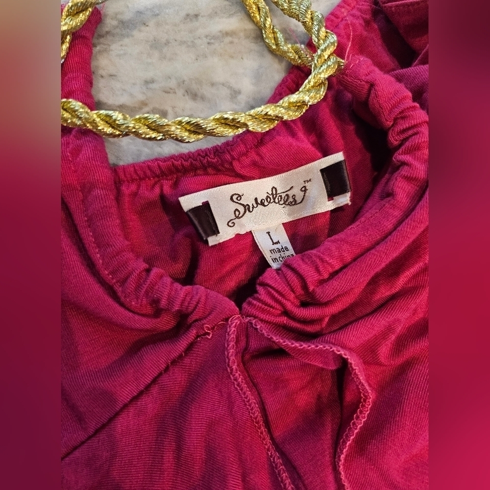 Sweeties Strapless High-Low Maxi Dress with Rope Tie | Size L